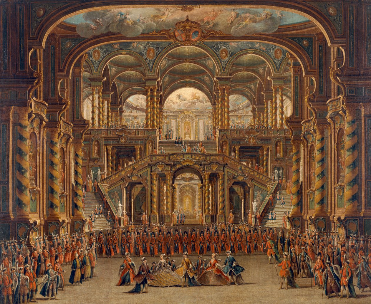 En scene fra den italienske opera 