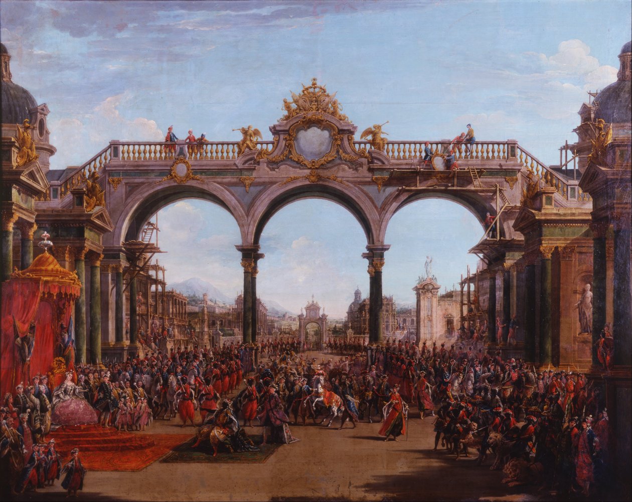 Dido forladt (Acto I, Escena V) af Francesco Battaglioli