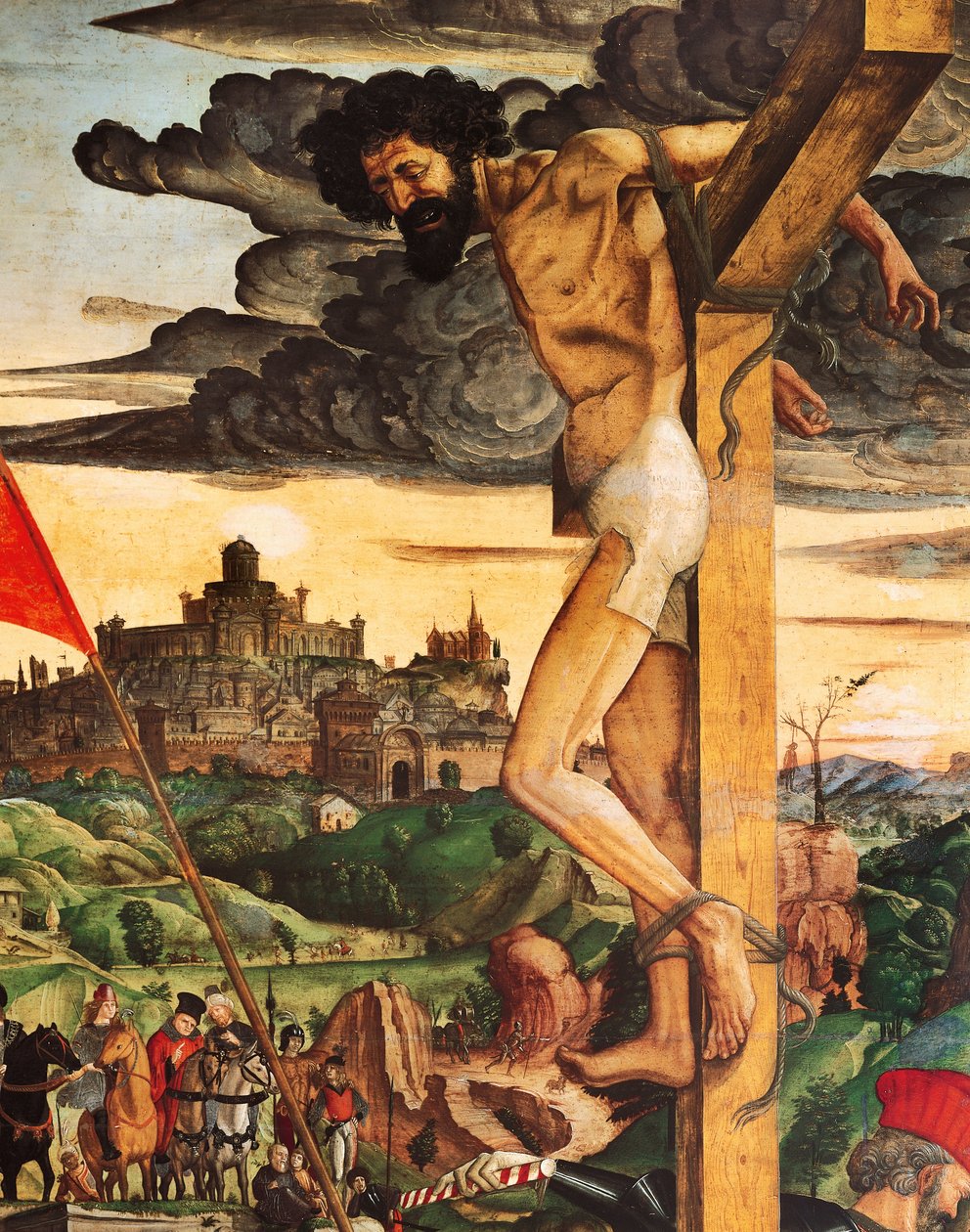 Tyv, detalje fra Crucifixion, af Francesco de