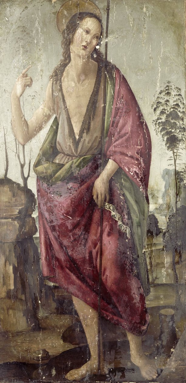 Johannes Døberen af Francesco Botticini (attributed to)