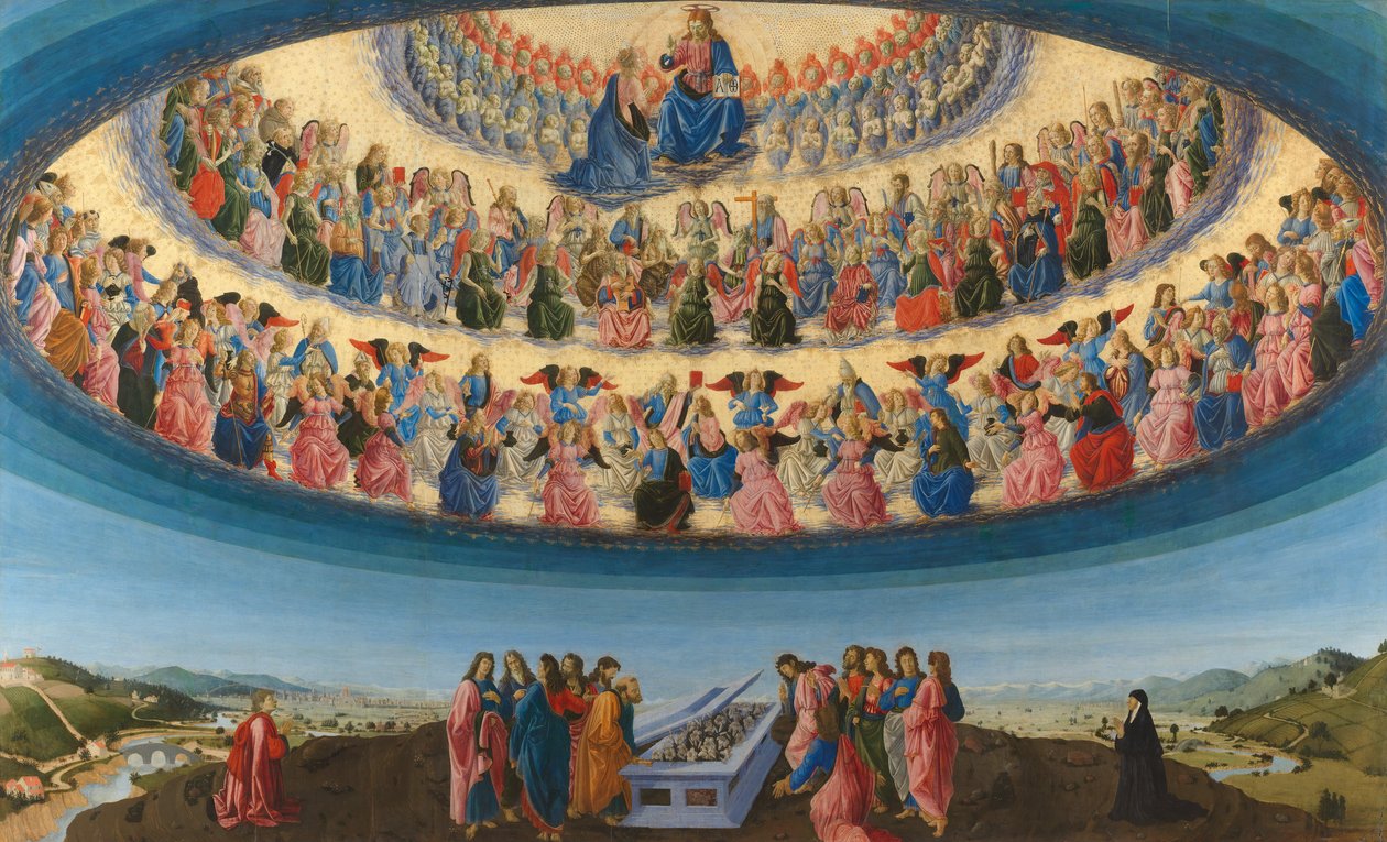 Marys Himmelfart af Francesco Botticini