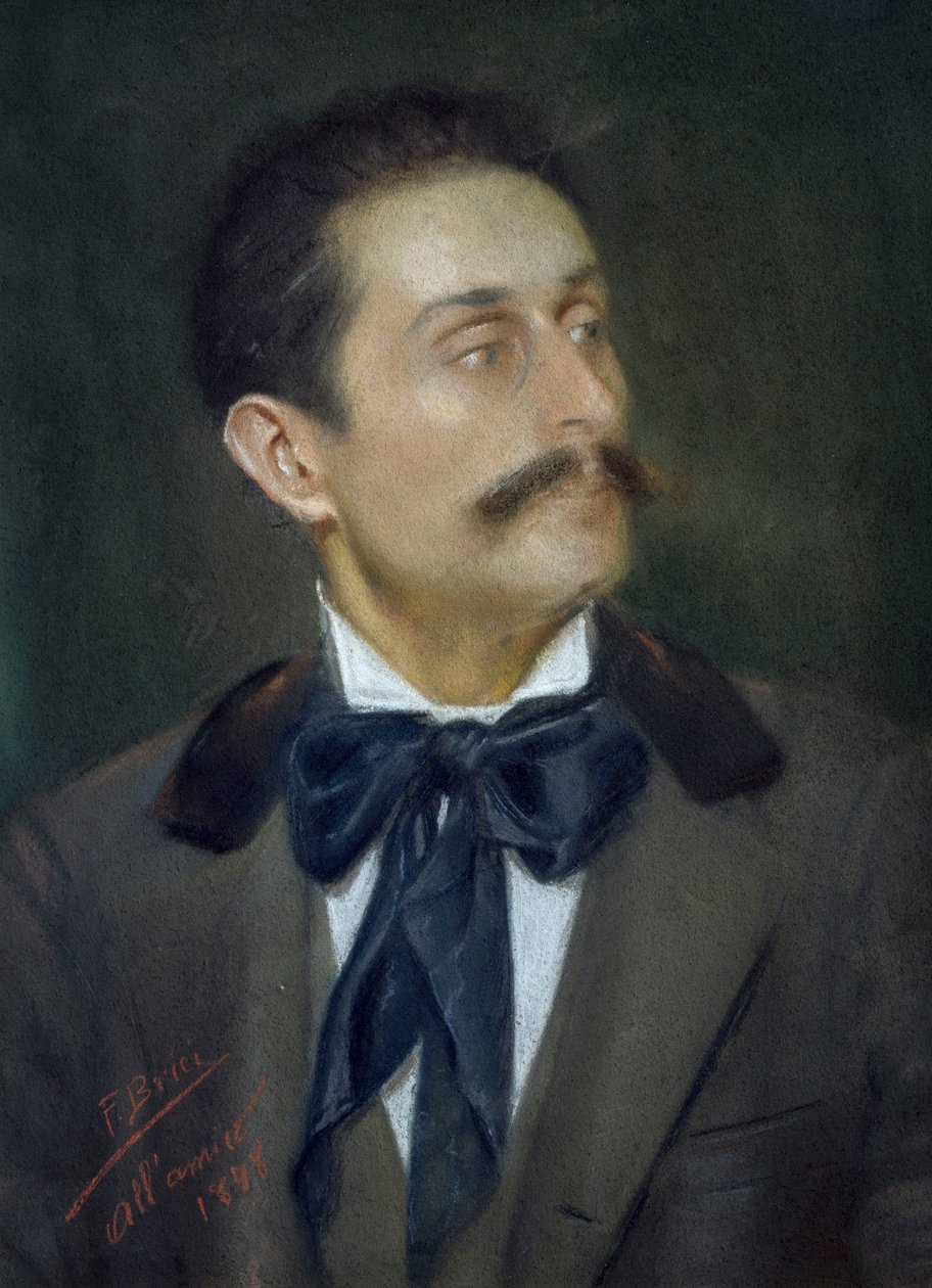 Portræt af maleren Mariano Mancini af Francesco Brici