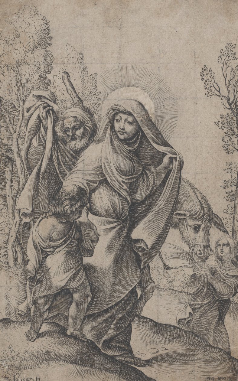 Tilbagekomsten fra Egypten, 1595-1623. af Francesco Brizio