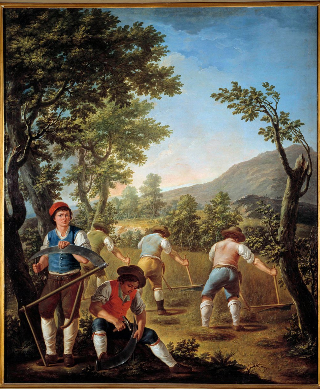 Høst eller sommermaleri af Francesco Celebrano (1729-1814) 1789 Casete, Royal Palace af Francesco Celebrano