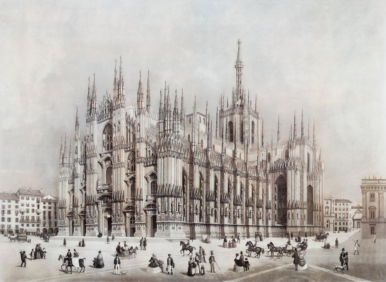 Duomo, eller katedral, Milano, Italien af Francesco Citterio