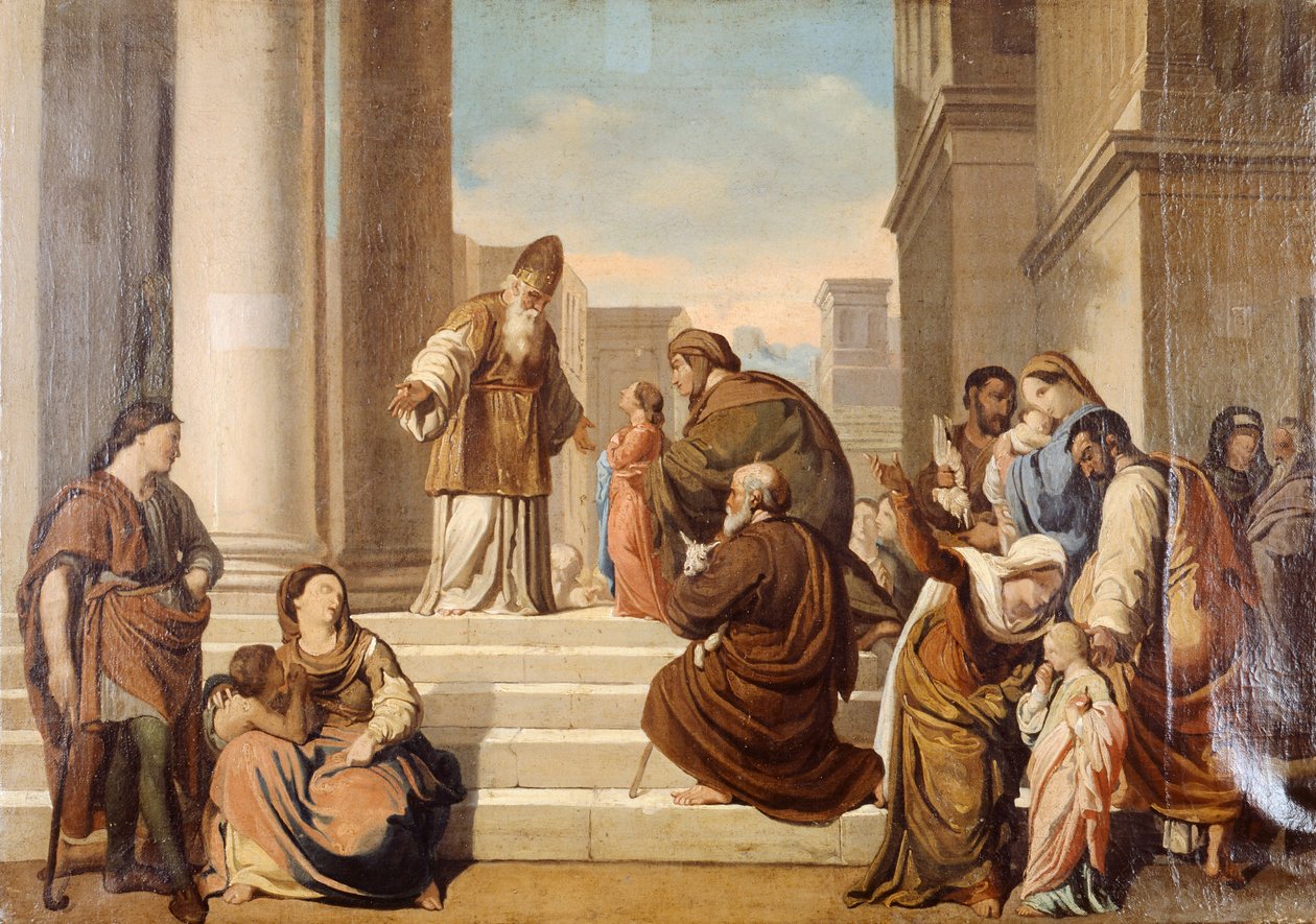 Præsentation i templet af Francesco Coghetti (1804-1875). af Francesco Coghetti