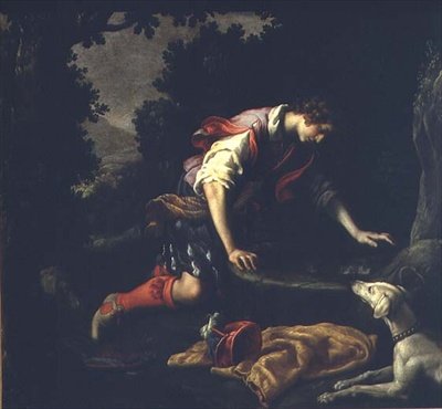 Narcissus ved springvandet af Francesco Curradi