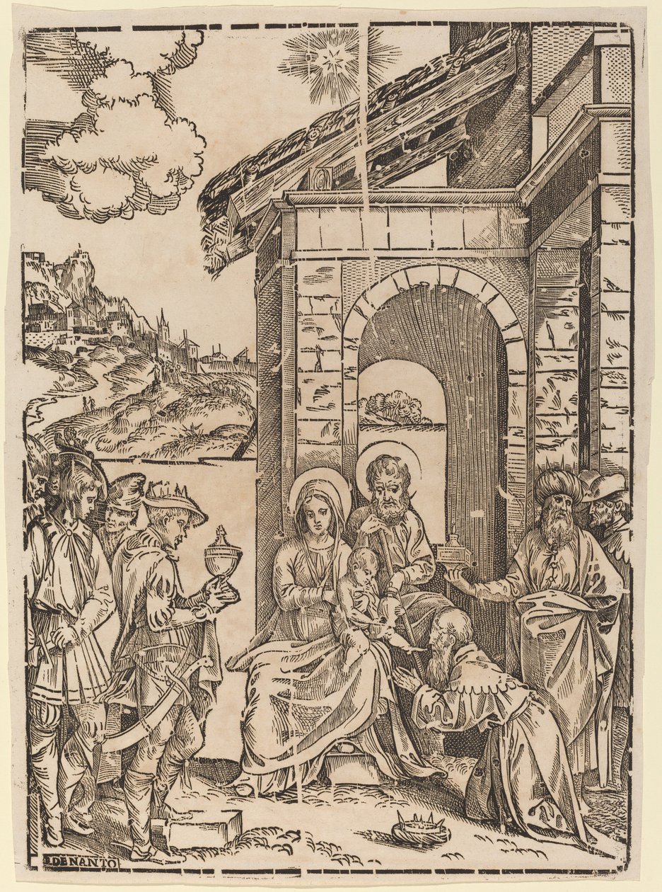 Magiernes tilbedelse af Francesco Denanto