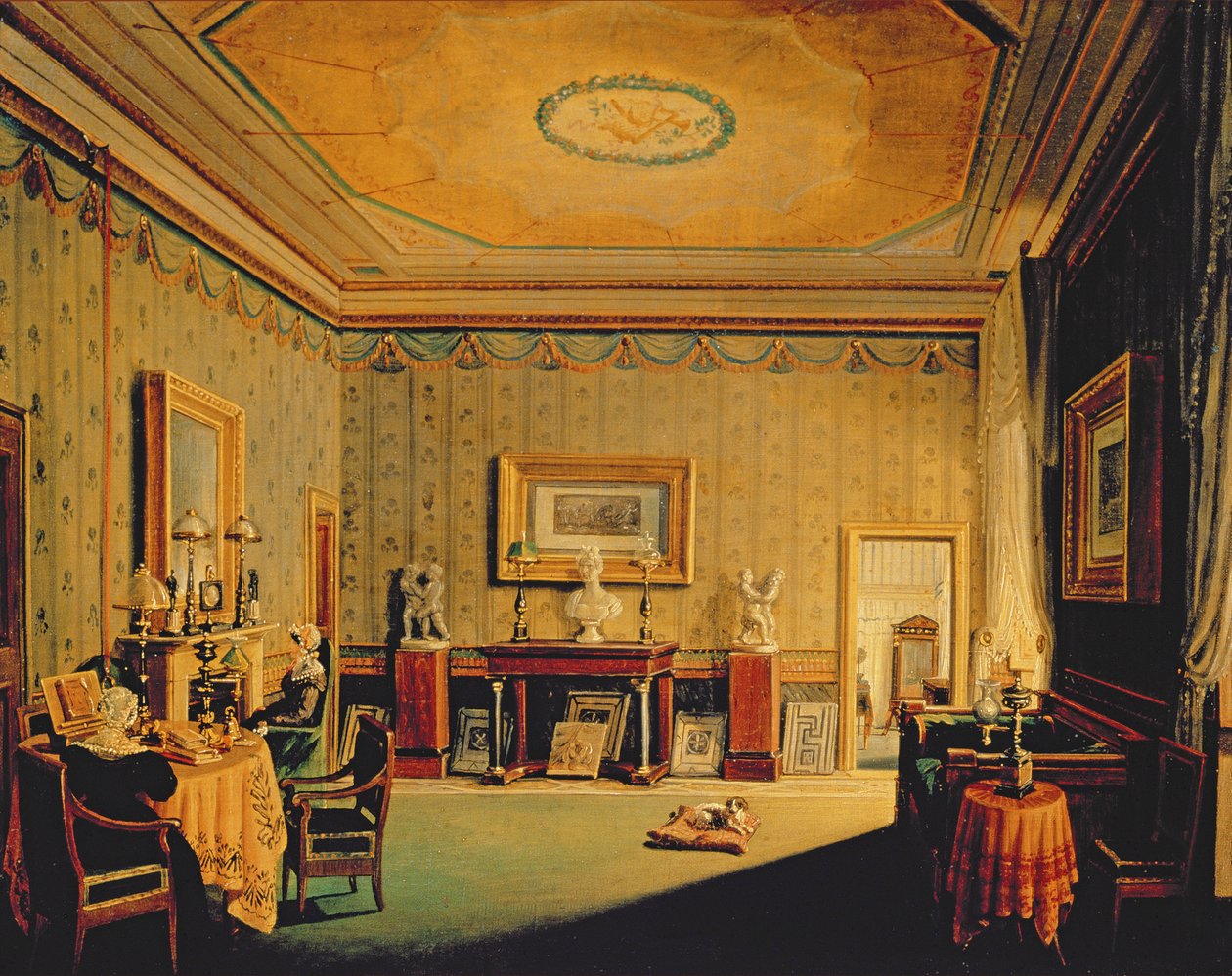 Salon i Barbierrini-huset, 1830-40