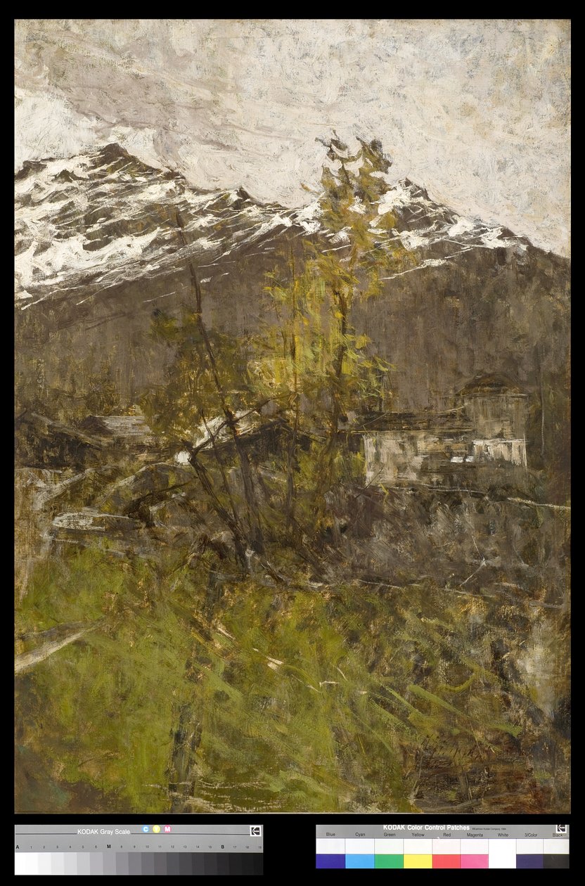 Første sne eller landskab, 1889 af Francesco Filippini