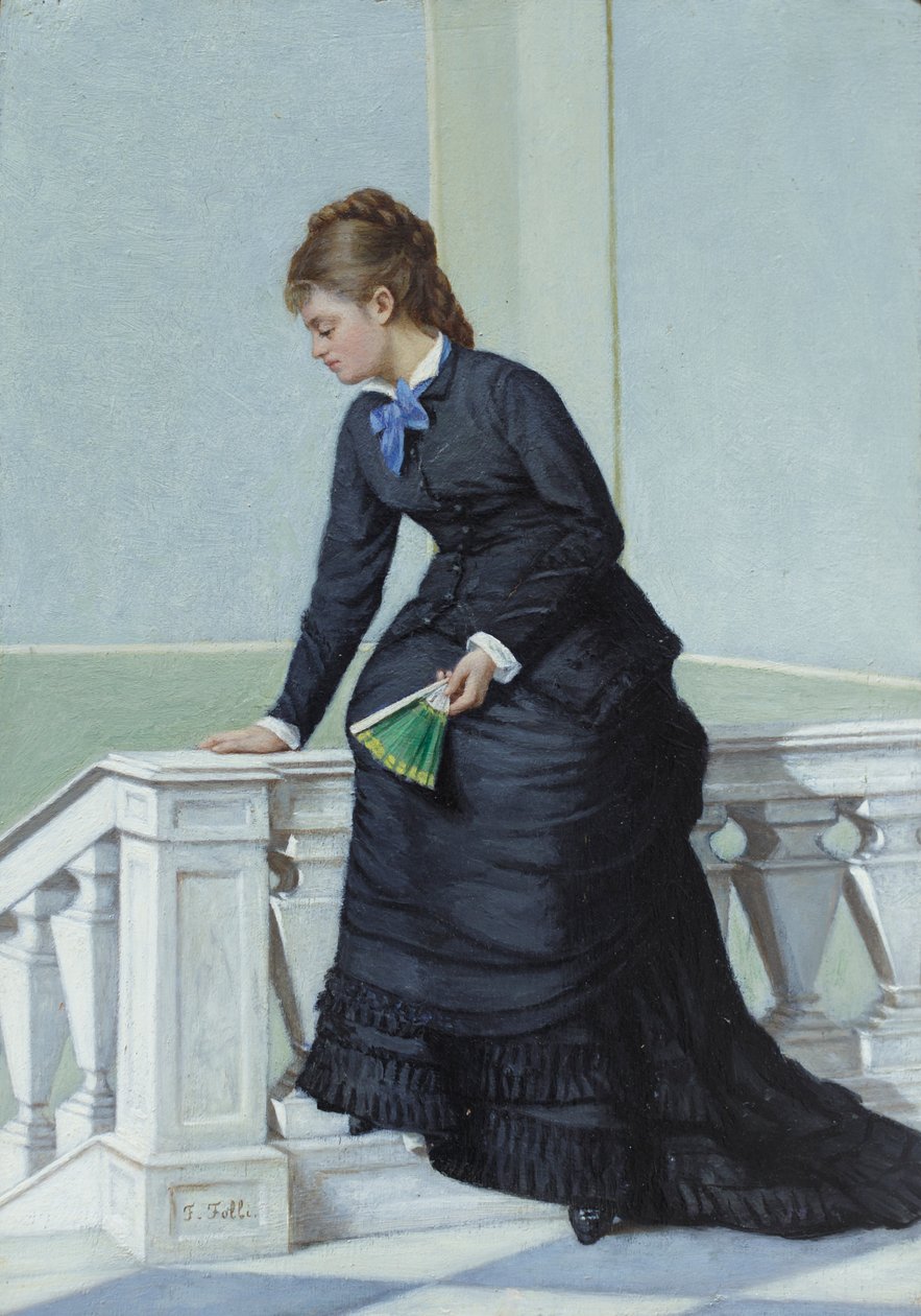 Den jaloux, ca. 1875-78 (olie på panel) af Francesco Folli