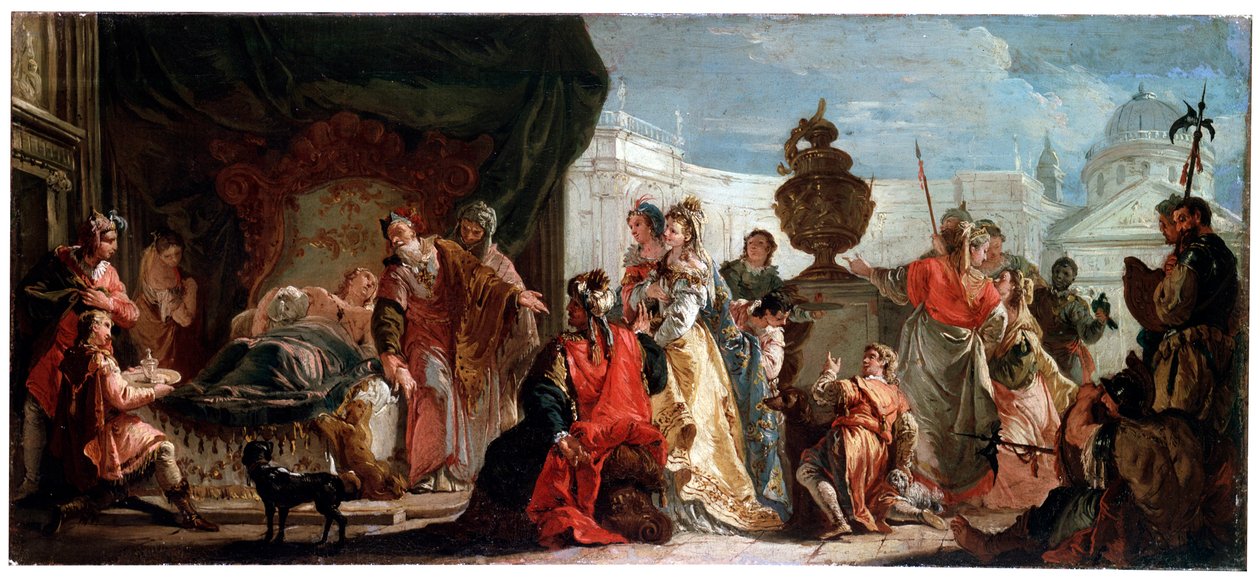 Antiochus og Stratonice, 1700-tallet af Francesco Fontebasso