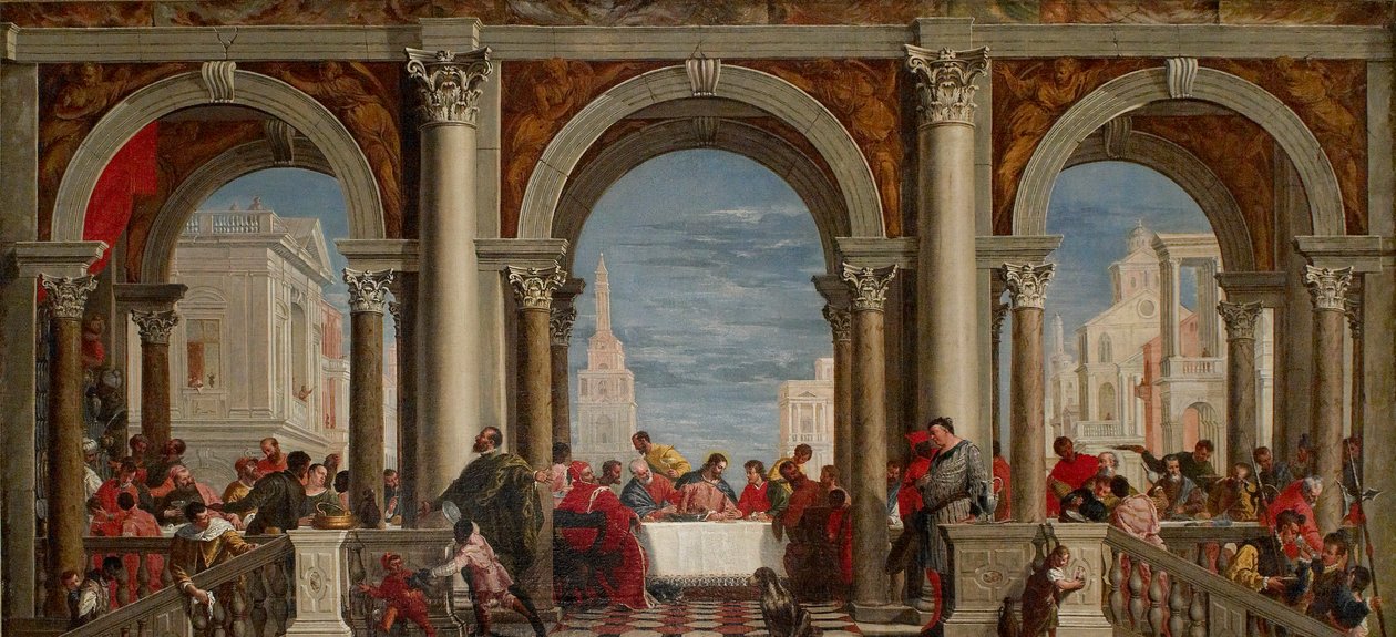 Festen i Huset Levi, 1720-1769 af Francesco Fontebasso