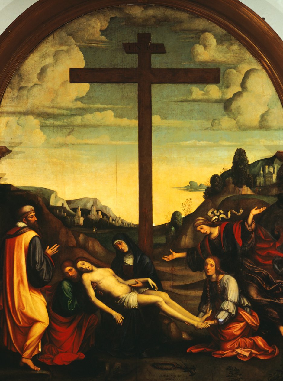 Deposition, af Francesco Francia (1450-1517) af Francesco Francia