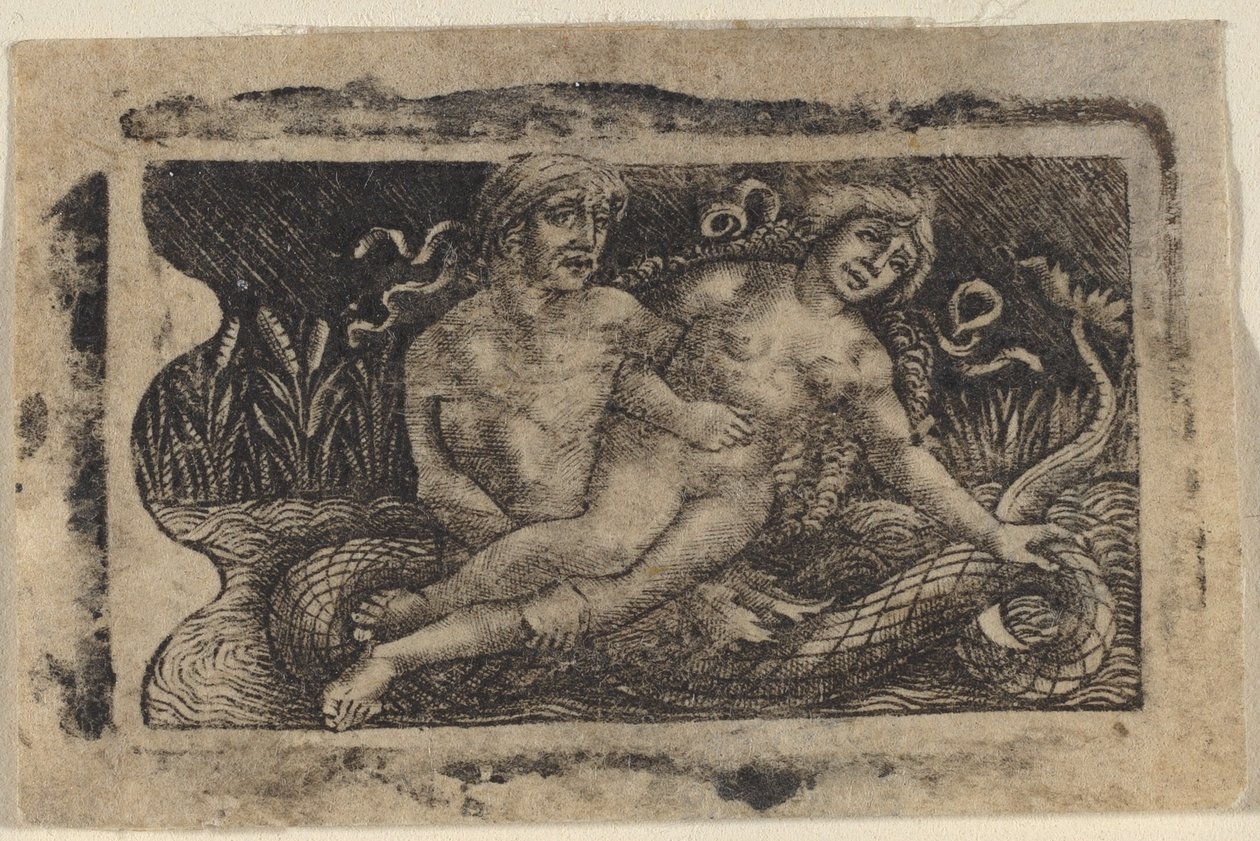 Triton og nymfe af Francesco Francia or Peregrino da Cesena