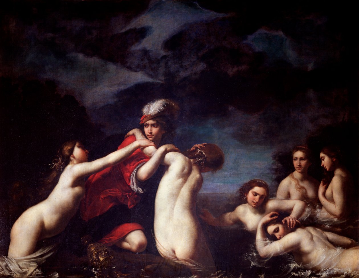 Hylas and the Nymphs Maleri af Francesco Furini (1604-1646) Firenze, Palazzo Pitti af Francesco Furini