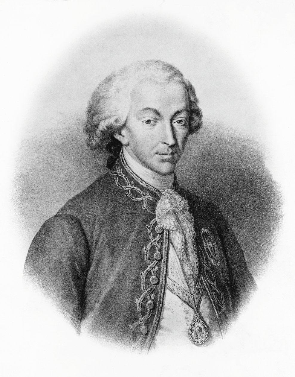 Portræt af Carlo Emanuele IV af Savoyen (1751-1819), konge af Sardinien af Francesco Gonin