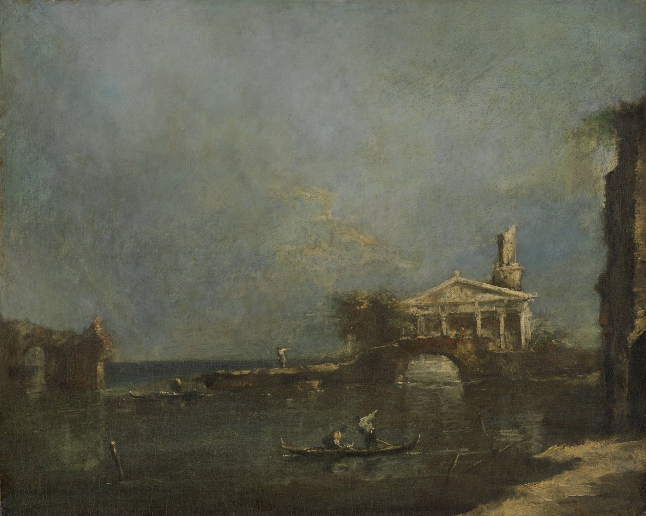 Lagune nær Venedig af Francesco Guardi (attributed to)