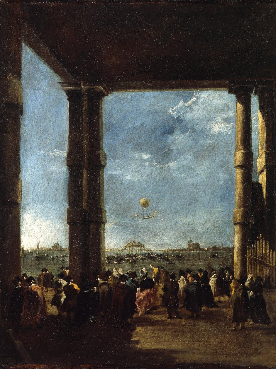 Ballonopstigningen af Francesco Guardi