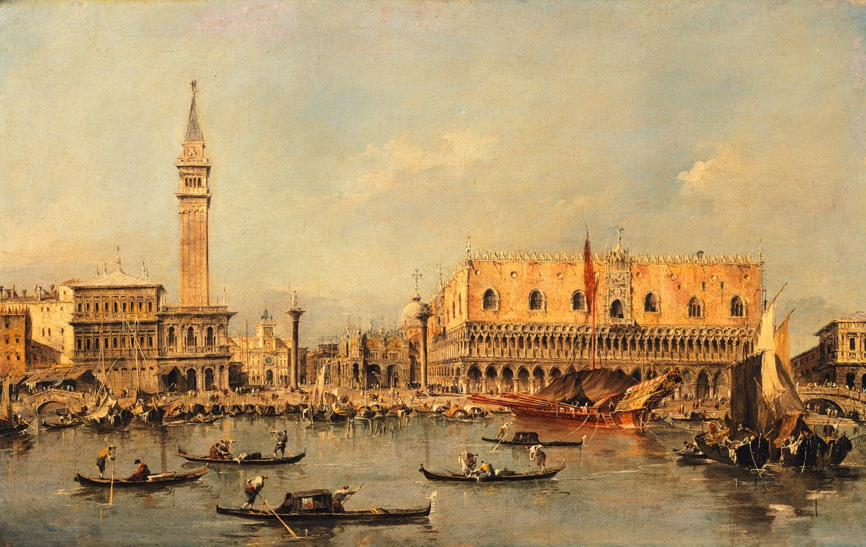 Ducale Palace i Venedig, af Francesco Guardi (1712-1793) af Francesco Guardi