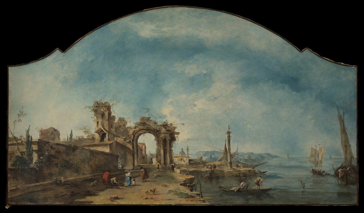 Fantastisk landskab af Francesco Guardi
