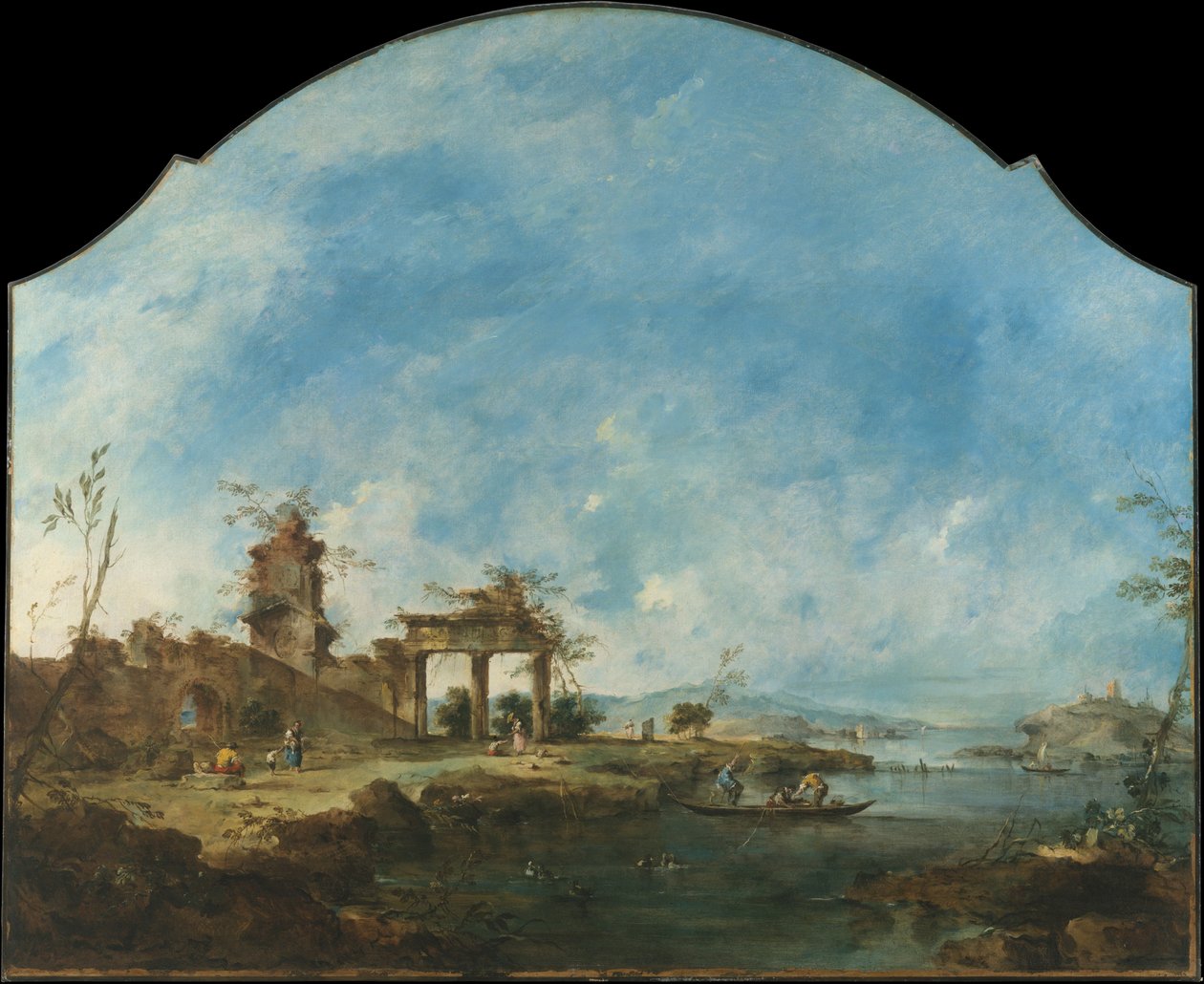 Fantastisk landskab af Francesco Guardi