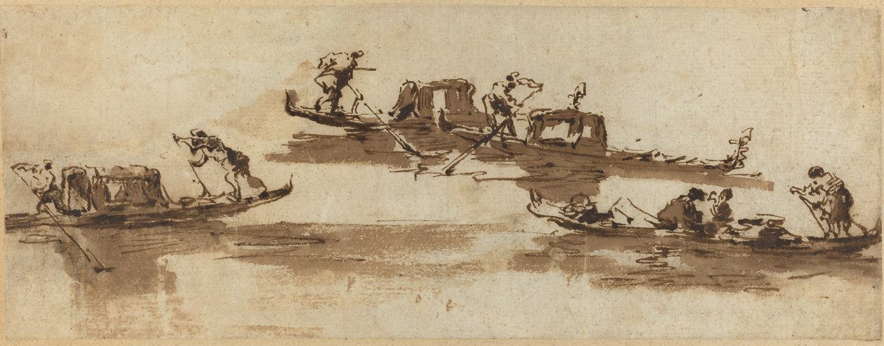 Gondoler af Francesco Guardi