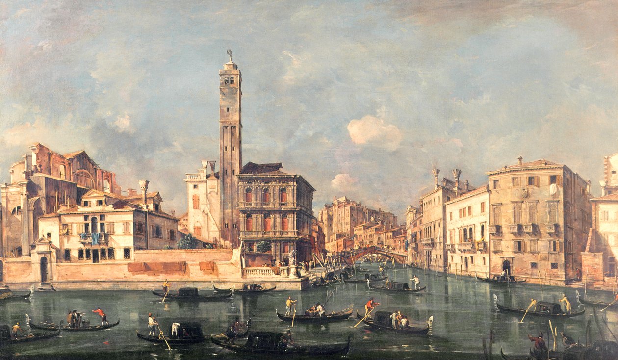 Grand Canal: San Geremia og indgangen til Cannaregio af Francesco Guardi