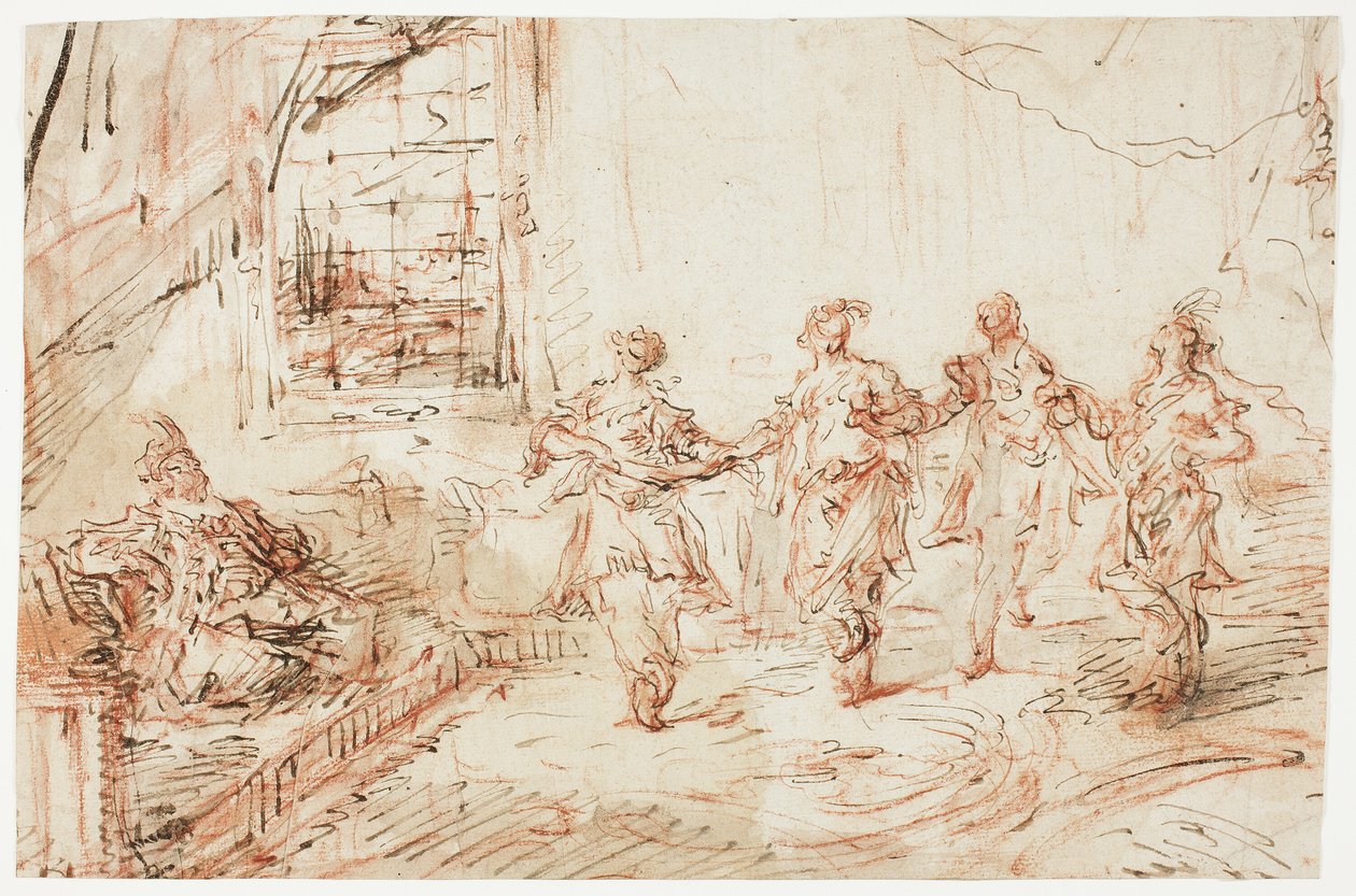 Harem-scene af Francesco Guardi