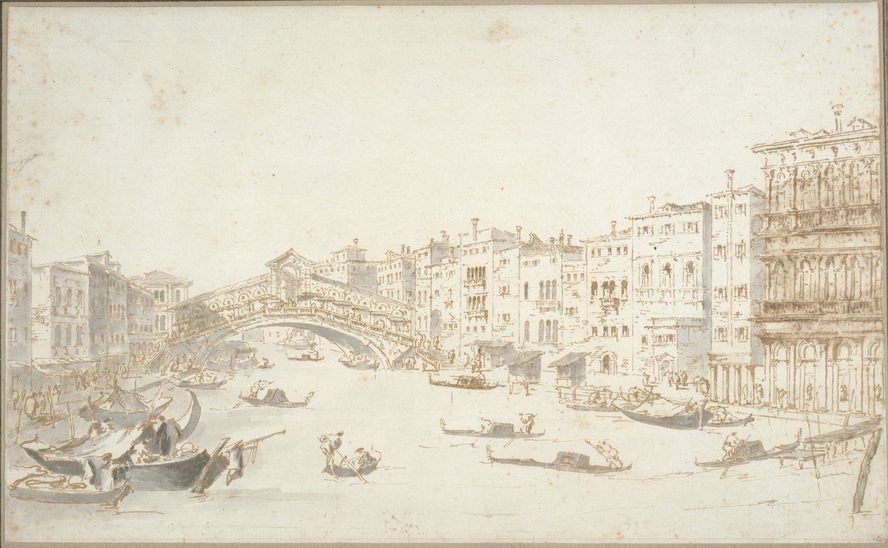 Rialtobroen af Francesco Guardi
