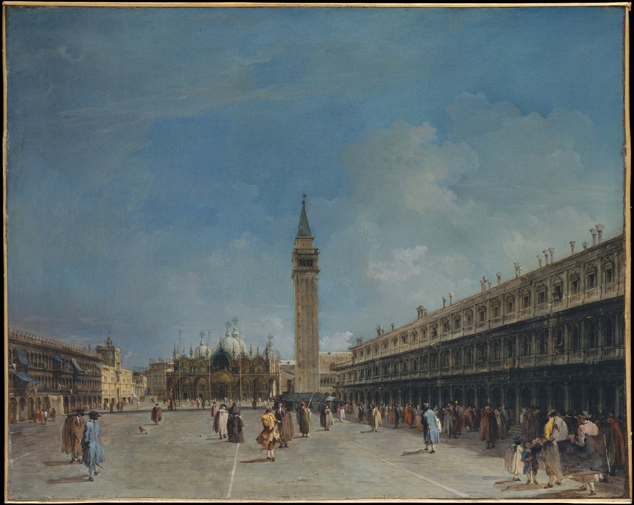 Piazza San Marco af Francesco Guardi