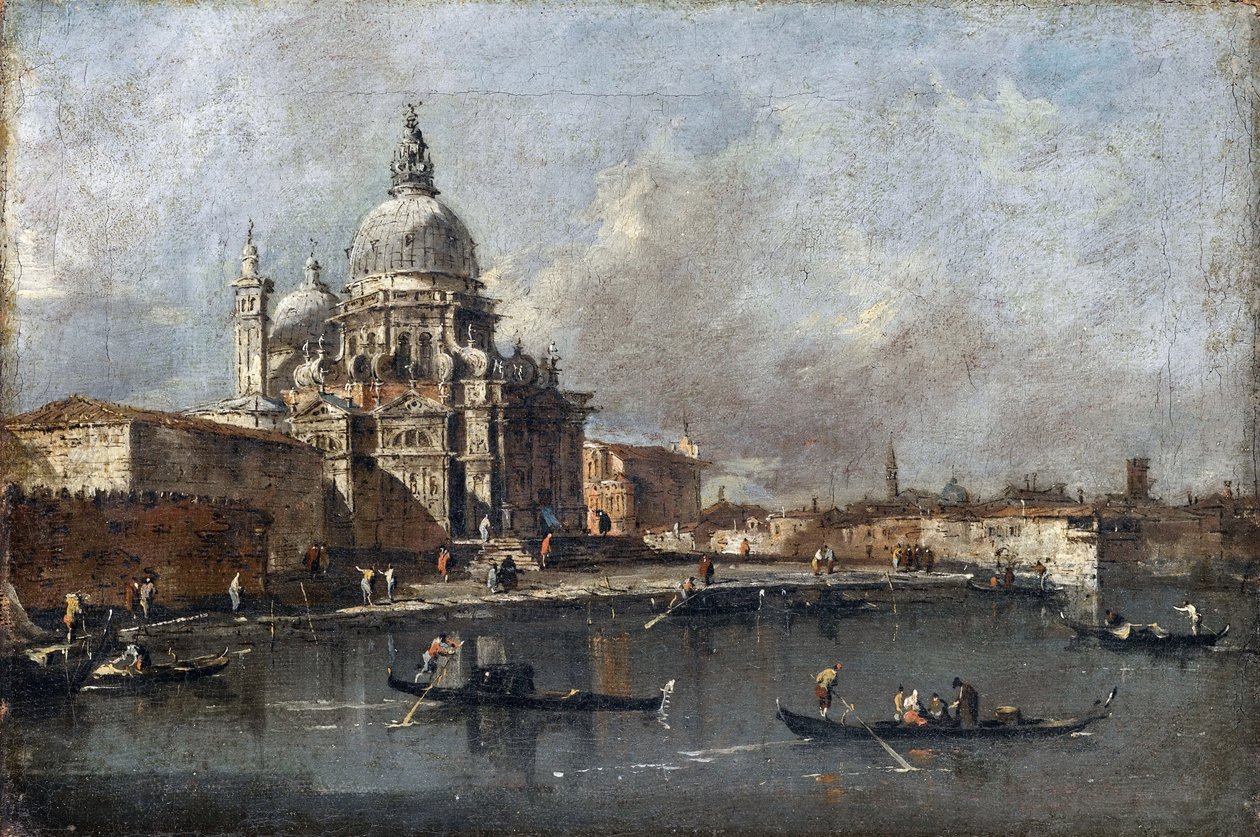 Santa Maria della Salute i Venedig af Francesco Guardi