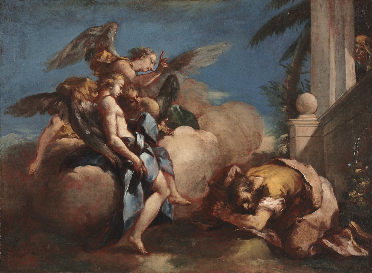 Englene, der viser sig for Abraham, 1750