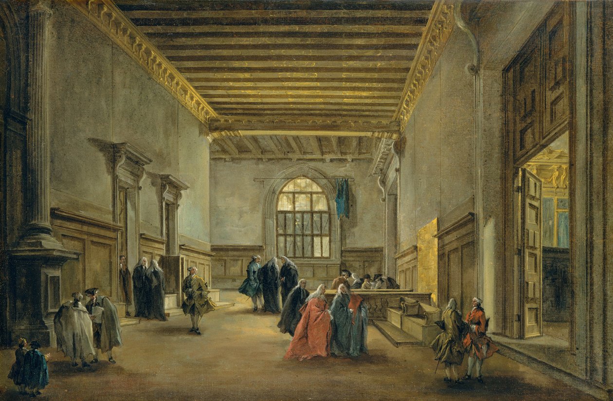 Forkammeret til Sala del Maggior Consiglio, ca. 1765-68 af Francesco Guardi
