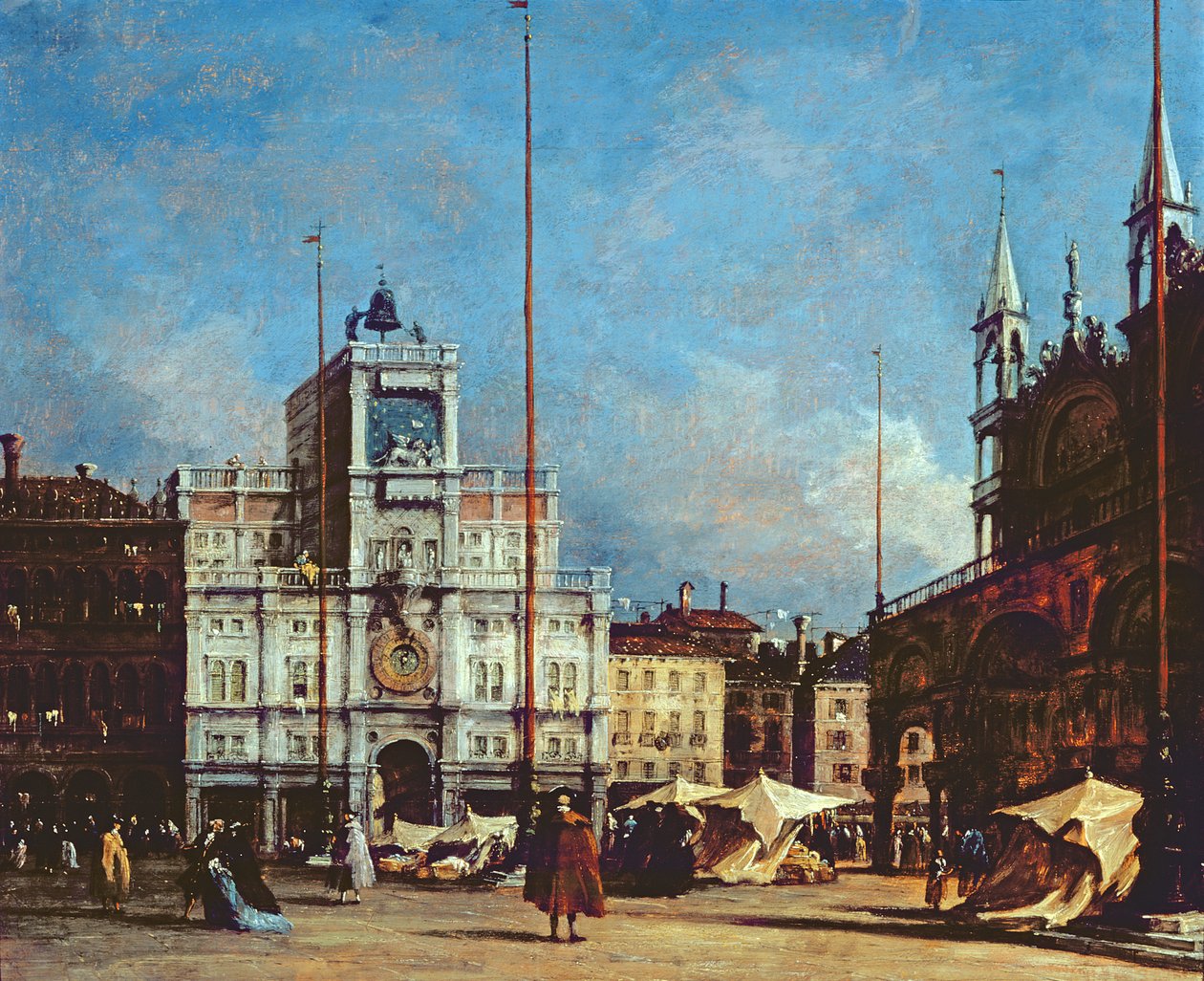 Klokketårnet, Venedig, ca. 1760 af Francesco Guardi