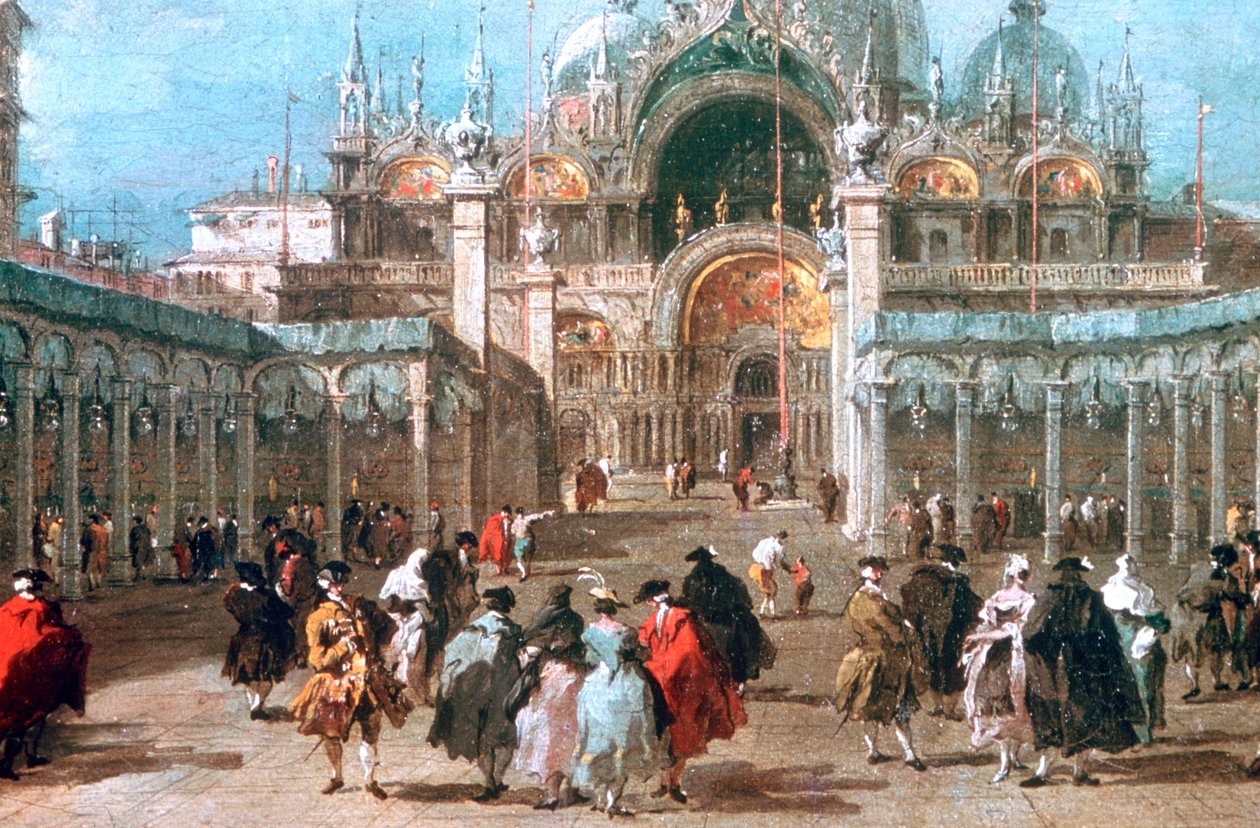 Himmelfartsfesten på Piazza San Marco, c1775 af Francesco Guardi