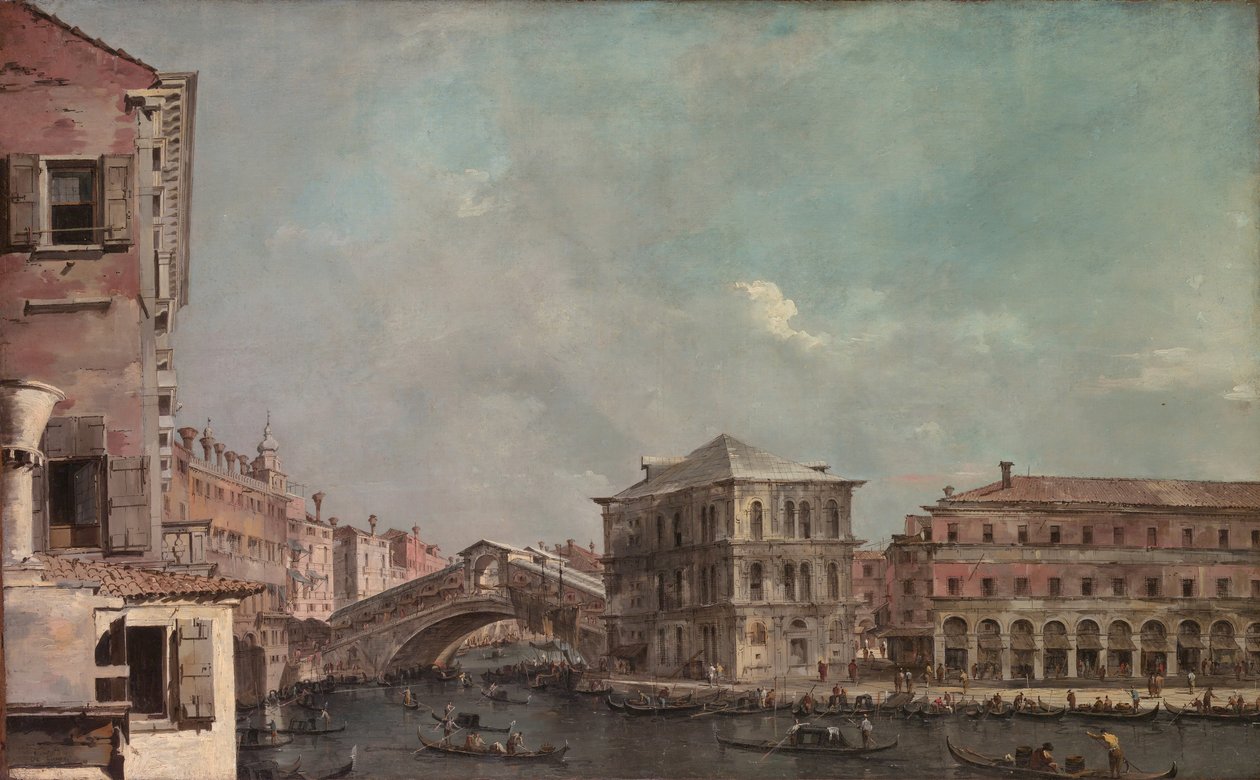 Canal Grande over Rialto, slutningen af 1760