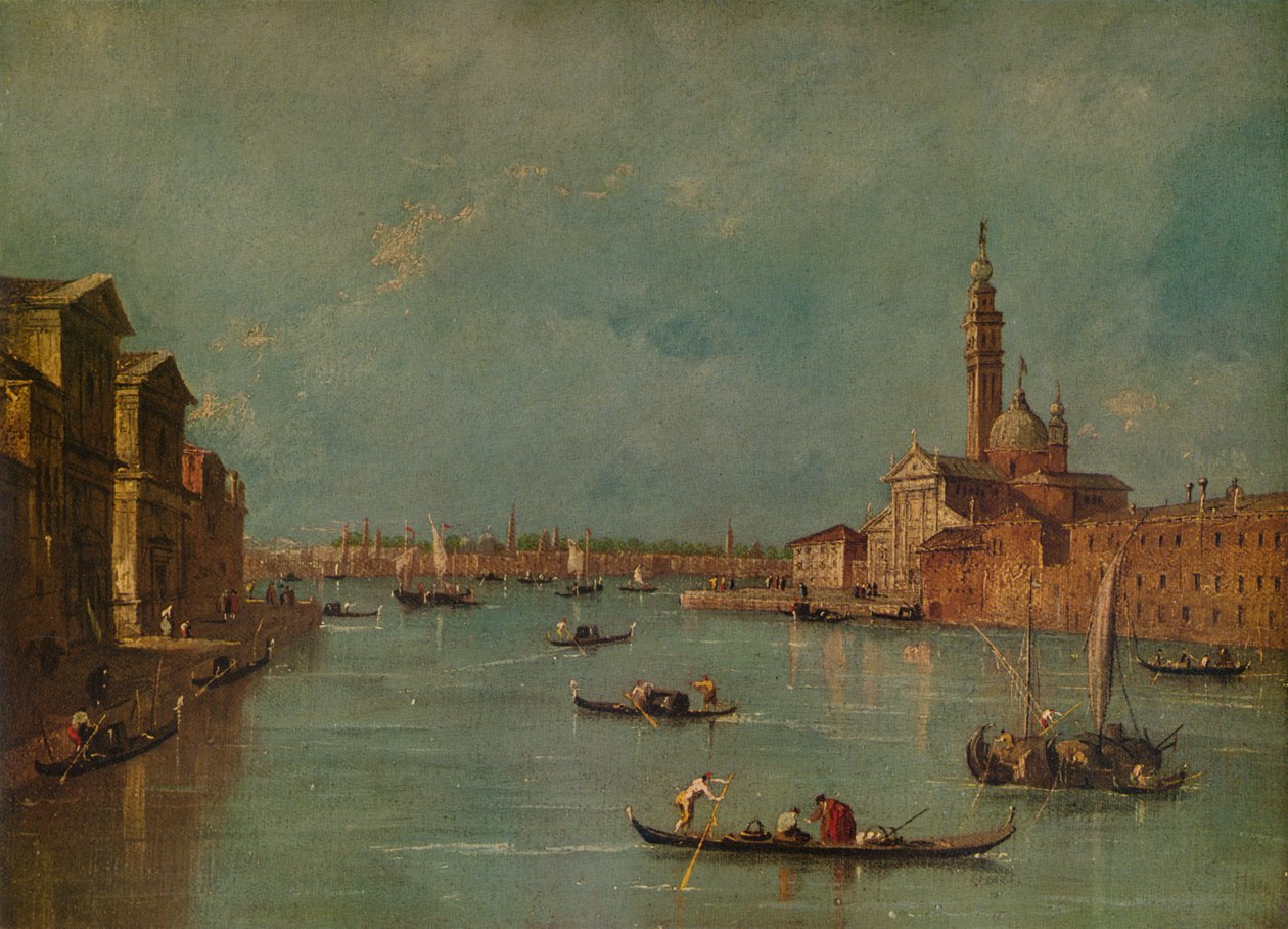 Øen San Giorgio, Venedig, c1770, 1938 af Francesco Guardi