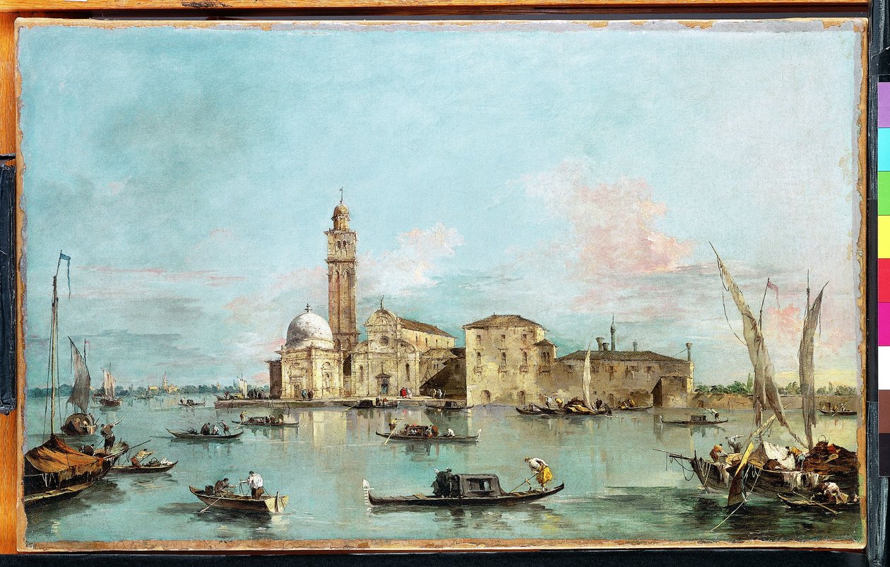 Øen San Michele, Venedig af Francesco Guardi