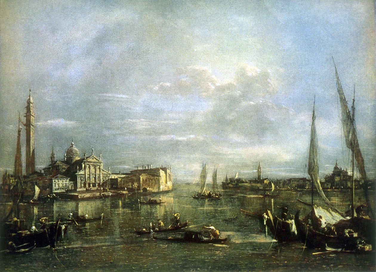Øen St. Giorgio Maggiore af Francesco Guardi