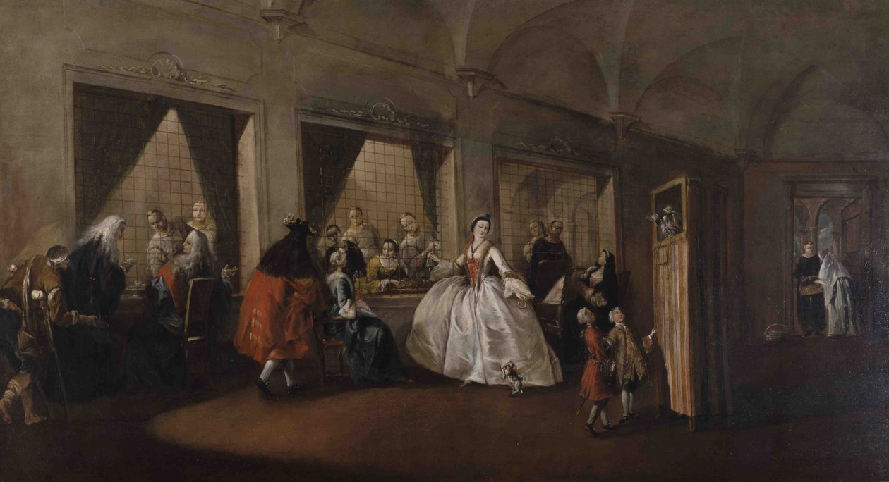 Nonnernes stue i San Zaccaria af Francesco Guardi
