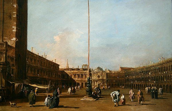 Piazza San Marco, Venedig af Francesco Guardi