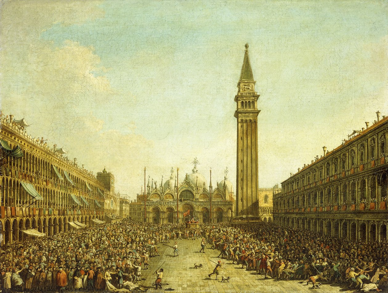 Piazza San Marco, på dogens kroningsdag, af Francesco Guardi