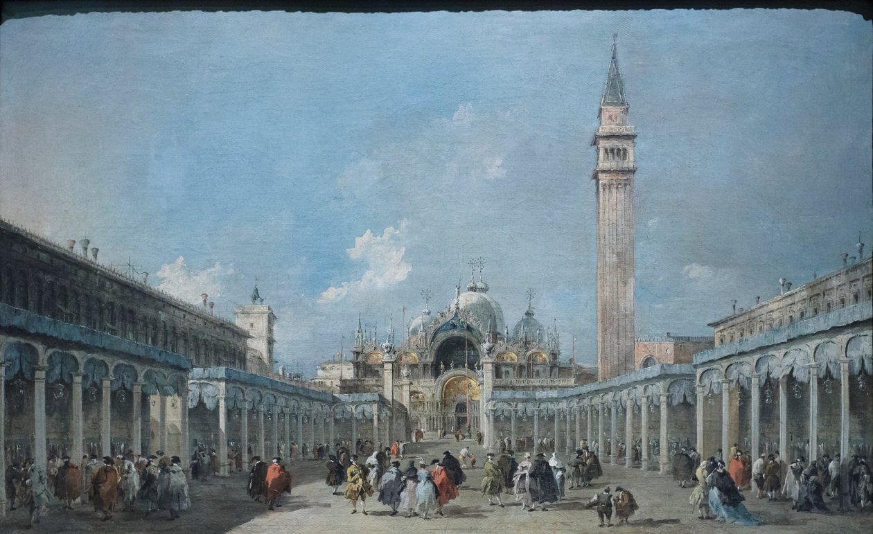 Himmelfartsfesten på Piazza San Marco, ca. 1775 (olie på lærred) af Francesco Guardi