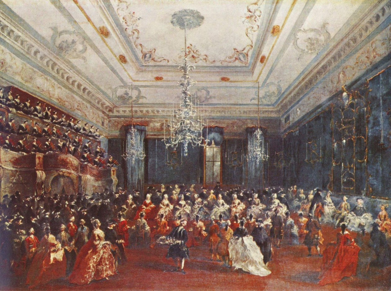 Venetiansk galakoncert af Francesco Guardi