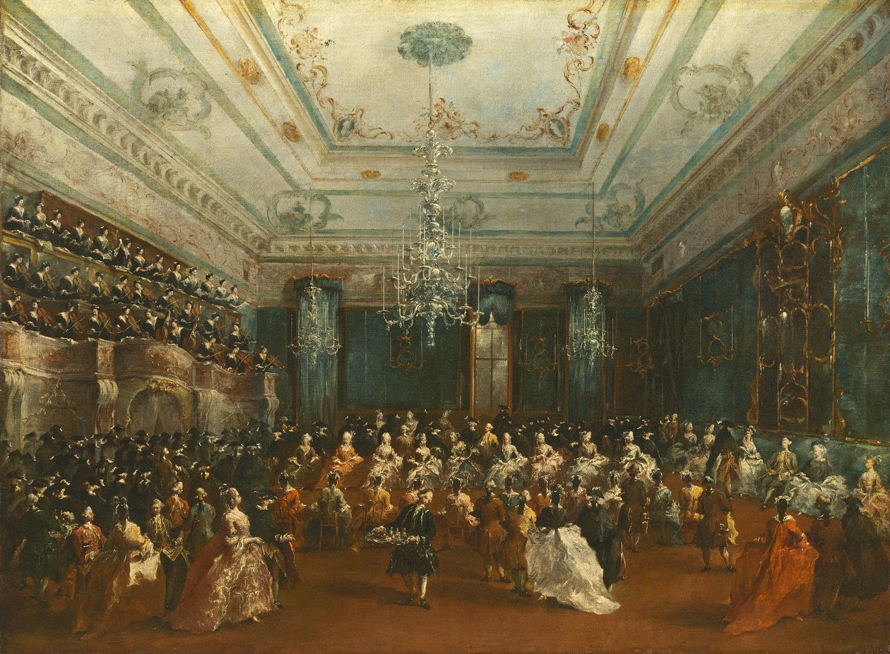 Venetiansk galakoncert af Francesco Guardi