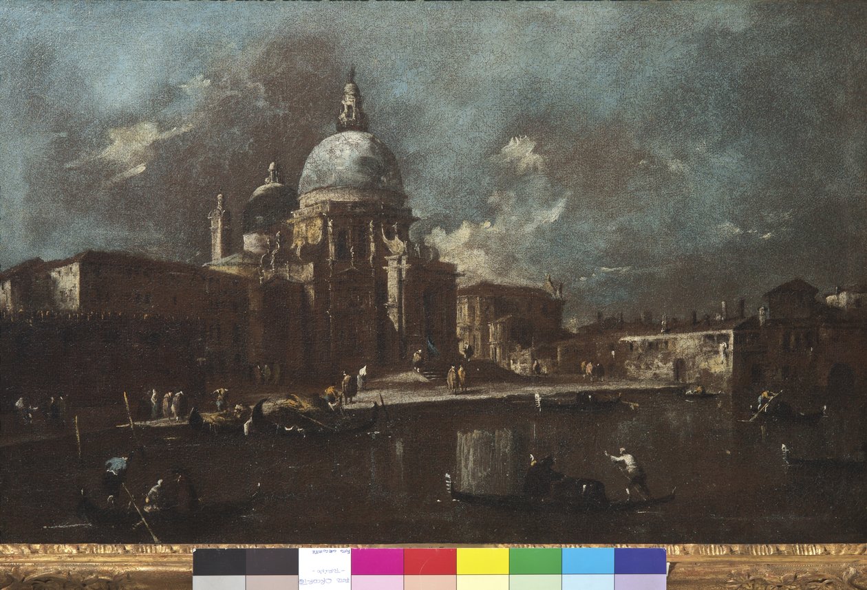 Udsigt over kirken Santa Maria della Salute, 1774-91 af Francesco Guardi