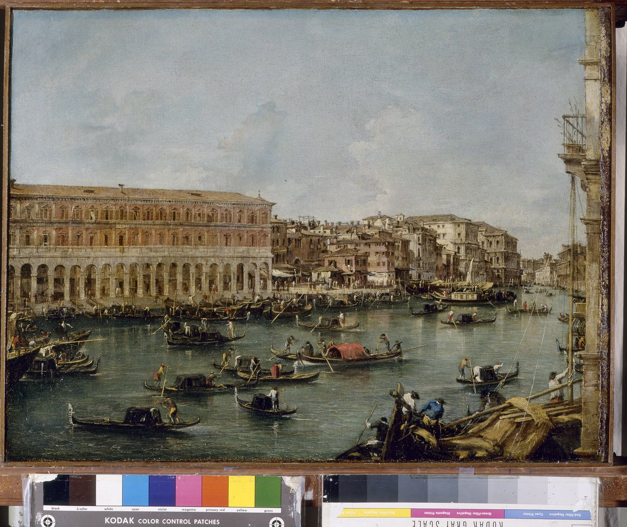 Udsigt over Canal Grande med Fabbriche Nuove di Rialto, 1756-60 af Francesco Guardi