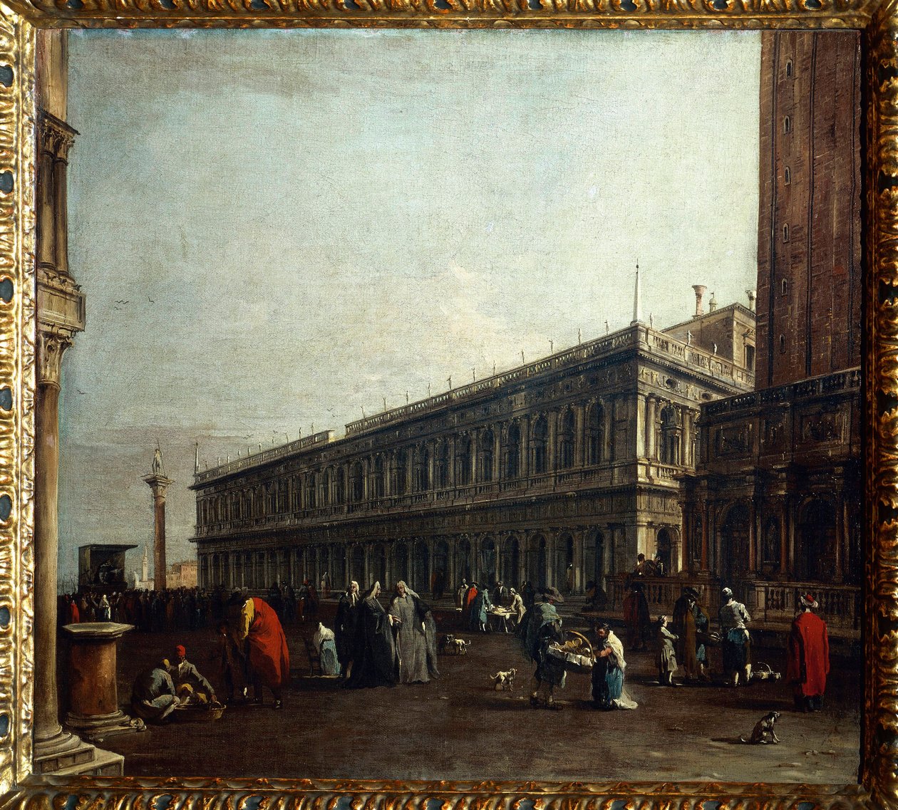Udsigt over Piazzetta af Francesco Guardi