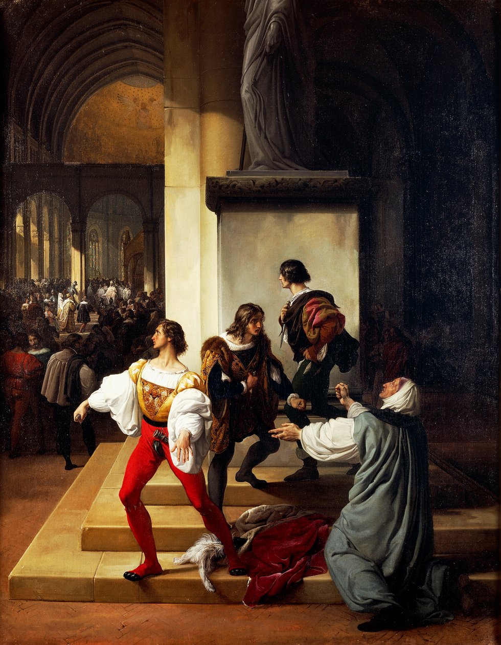 Lampugnanis konspiration af Francesco Hayez (1791-1882) af Francesco Hayez